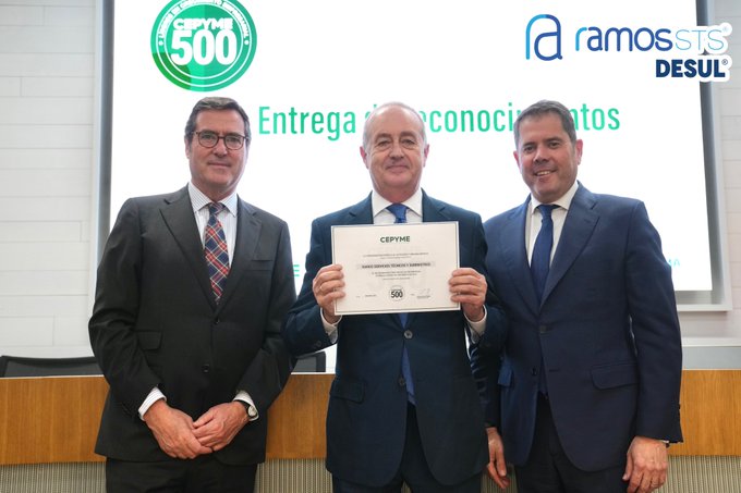 La empresa RAMOS STS® seleccionada como empresa CEPYME500 2022, entre las 500 PYMES que lideran el crecimiento empresarial español
